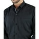 thumbnail image 3 of Camisa Negra Manga Larga De Vestir Para Hombre Estilo Casual Slim Fit, 3 of 4