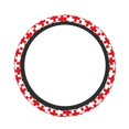 thumbnail image 1 of Fotbe Red Cross 1 Funda para Volante Universal de 15 pulgadas, Accesorios para Auto para Hombre y Mujer, Protector de Volante Cómodo para SUV y Sedán, 1 of 6