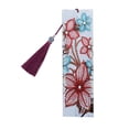 thumbnail image 2 of DIY Rhinestones Painting Bookmark Tassel Book Marks Retro Floral Embroidery DIY Craft Stationery, 2 of 9