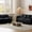 Black, variant on Wiilayok 86.7" 3 Seat & 62" Loveseat Luxury Velvet Sofa Set, Chesterfield Mid Century Modern Couches, Thick Backrest, Gold Stainless Trim, Black Gold for Living Room Office