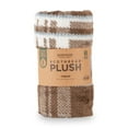 thumbnail image 5 of Vendor Labelling Bk Eco Plush Throw-brown Oliver Plaid, 5 of 6