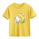 thumbnail image 4 of Blusas y camisas de manga corta con cuello redondo para niños Camiseta de verano de manga corta estampada para niñas Jersey elegante de cuello redondo para niñas Top de algodón para niños, 4 of 6