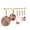 Brass-23.7 inch, variant on Hanging Pot Rack 23.7 Inch Antique Brass Wall Mounted Kitchen Storage Bar