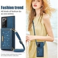 thumbnail image 5 of for Samsung Galaxy Note 20 Ultra 6.9" Crossbody Wallet Case for Women, Bling Glitter PU Leather Phone Case with RFID Blocking Card Holder Cover for Samsung Galaxy Note 20 Ultra SZ Blue, 5 of 18