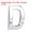 Letter D, variant on Unique Bargains 2.76 Inch ABS Self Adhesive House Letter G Plating Silver Tone 2 Pack