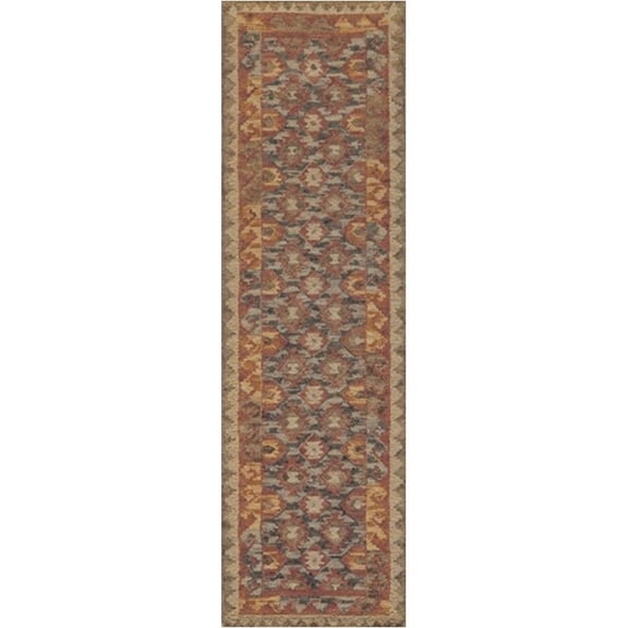 Momeni Rugs Tangier Collection, 100% Wool Hand Tufted Tip Sheared Transitional Area Rug, 23 X 83 Runner, Red