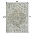 thumbnail image 4 of JONATHAN Y  Brandy Bohemian Medallion Low-Pile Machine-Washable Cream/Terra Area Rug 5 X 8 - Cream/Brown/Green, 4 of 5