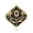 Gold / Black, variant on D10 Ten-Sided Die Hard Enamel Lapel Pin
