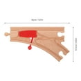 thumbnail image 2 of LABELEPH Wooden Train Track Expansion Pack Beige 1Pcs 7.1x3.6x0.4In, 2 of 8