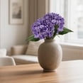 thumbnail image 5 of 20in Purple Hydrangea Artificial Flowers Latex Real Touch Fake Hydrangeas Bouquet Large Faux Flower for Home Table Centerpieces Wedding Garden Party Halloween Decoration, 5 of 9