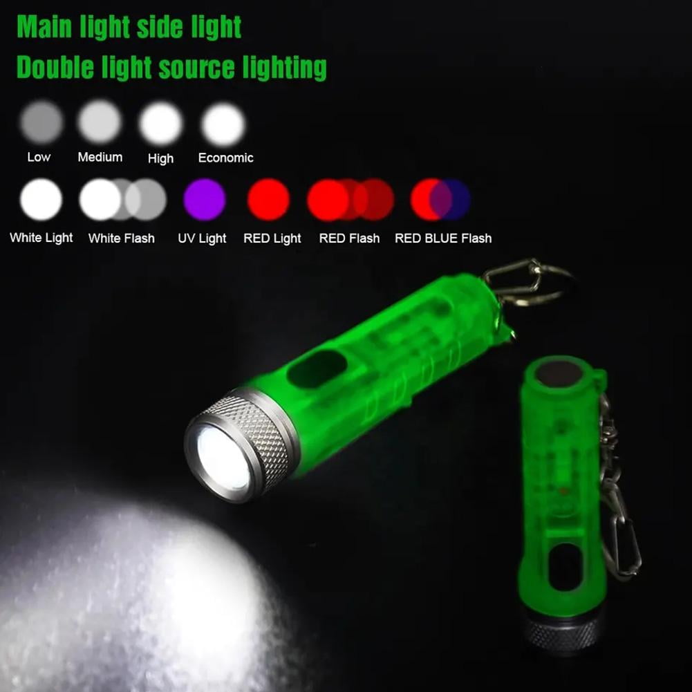 Lampe Torche LED Porte-clés Rechargeable USB - Mini, Extérieur, Camping (T280)