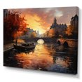 thumbnail image 2 of Designart "Sunlit Waterway Radiant Heat " Canals Wall Art Living Room, 2 of 5