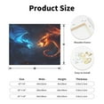 thumbnail image 2 of Lsque Red And Blue Fire Dragon C Print Wall Art – Decorative Picture for Living Room, Bedroom, and Office (Horizontal), 2 of 6