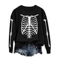 thumbnail image 4 of Inverlee Halloween Sweatshirts for Women Plus Size Pumpkin Ghost Graphic T-shirt Work Round Neck Sweatshirt Long Sleeve Dressy Casual Pullover Tops Halloween Clothes, 4 of 6