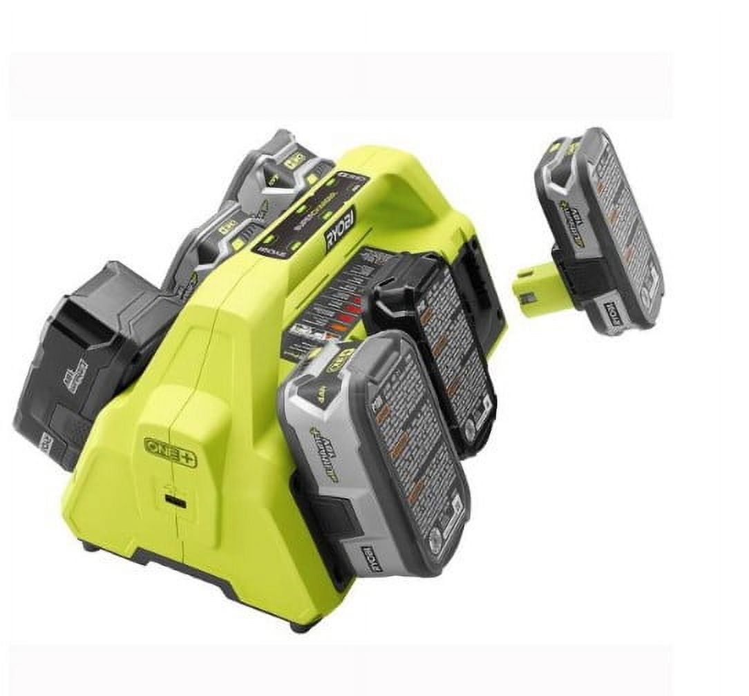 Ryobi P135 18V One+ 6 Port Lithium Ion Battery Supercharger (18V Batteries Not Included/Charger Only)