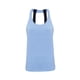 thumbnail image 1 of Tri Dri - Camiseta sin mangas con tirante doble en la espalda para mujer (Azul Moteado), 1 of 3