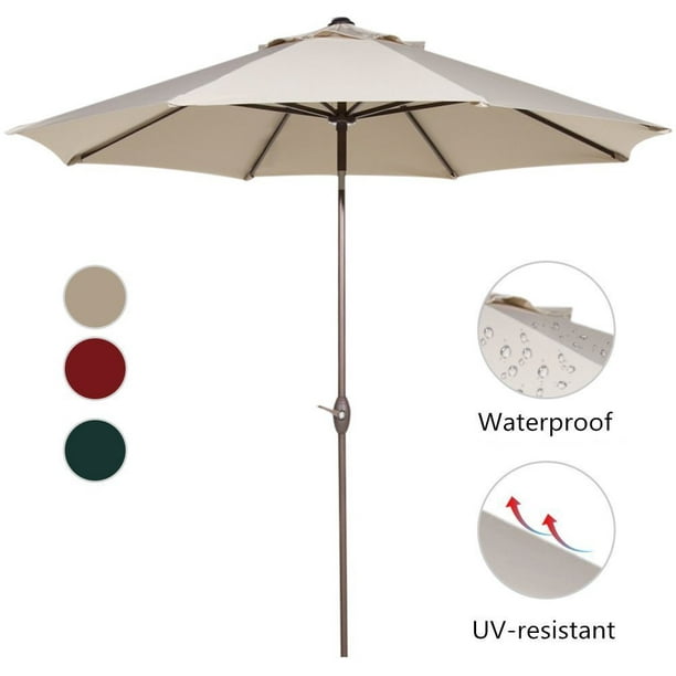 FRUITEAM 10 Ft Cantilever Offset Hanging Outdoor Patio Umbrella W/ Easy  Tilt, Peacock Blue - Walmart.com
