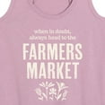 thumbnail image 3 of Instant Message - When in Doubt, Always Head to the Farmer's Market - Women's Racerback Tank Top, 3 of 6