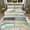 Blue Green, variant on Manfei Jungle Wildlife Duck Bedding Comforter Set, Western Rustic Hunting Twin Comforter Sets, Vintage Tribal Patchwork Reversible Bedding Set, Luxury Bedroom Decor, 2-Piece