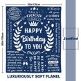 thumbnail image 4 of Birthday Gifts for Men, Men Gifts for Birthday Blanket 50"x 60", Dad Husband Grandpa Men Birthday Gift Ideas, 40th 50th 60th 70th Birthday Gifts for Men, Happy Birthday Decorations Gift, 4 of 6