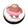thumbnail image 3 of Bingfone Sloth With Donuts1 Spare Tire Cover Weatherproof Universal Wheel Protectors For Rv Camper Travel Trailer Suv Truck 16 Inch, 3 of 9