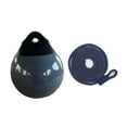 thumbnail image 3 of S SERENABLE Boat Buoy Ball Multipurpose Round Anchor Buoy for Docking Marking Small Boat Blue Rope, 3 of 9