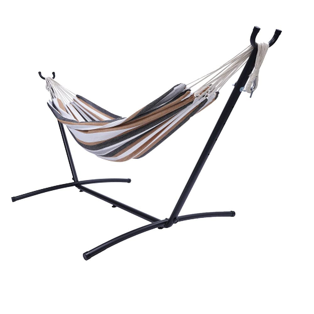 Hammock with Stand, 2 Person Heavy Duty Hammock Frame, 450lbs Capacity