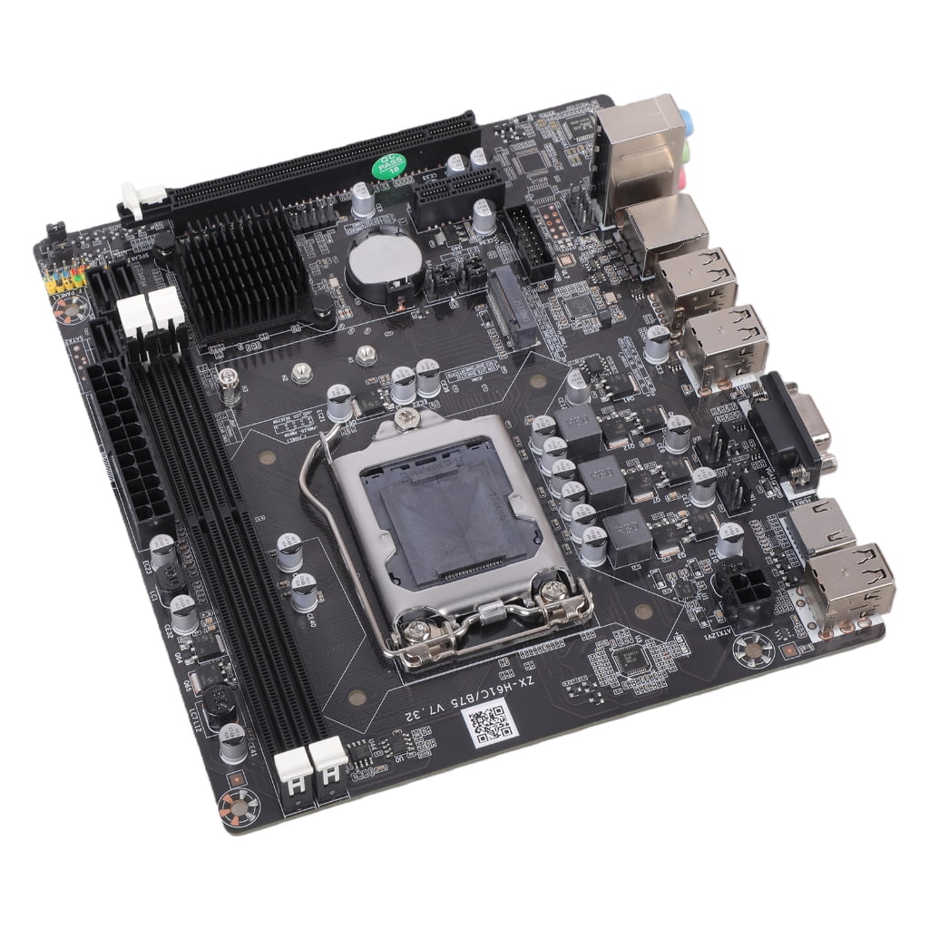 Desktop Computer Motherboard 1155 DDR3 H61 Motherboard for 1155Series Processors with Double Channel Memory Support