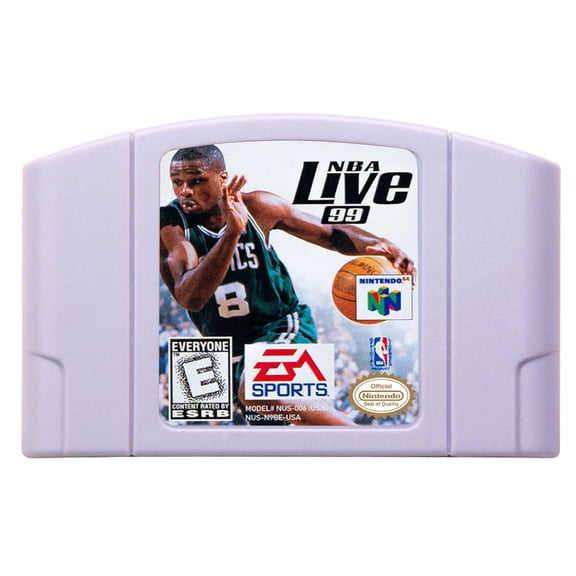 Video Games Compatible for the n64 console, replacement cartridge for NBA Live 2000 NTSC