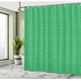 thumbnail image 5 of Ambesonne Abstract Green Shower Curtain, Polka Dots, 69"Wx84"L, Green and White, 5 of 5