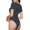 Golden Peonies, variant on Picia Gnomes and Hearts Womens One Piece Swimsuits Modest Tummy Control Bathing Suits Lace Up Slimming Swim Suit-Small
