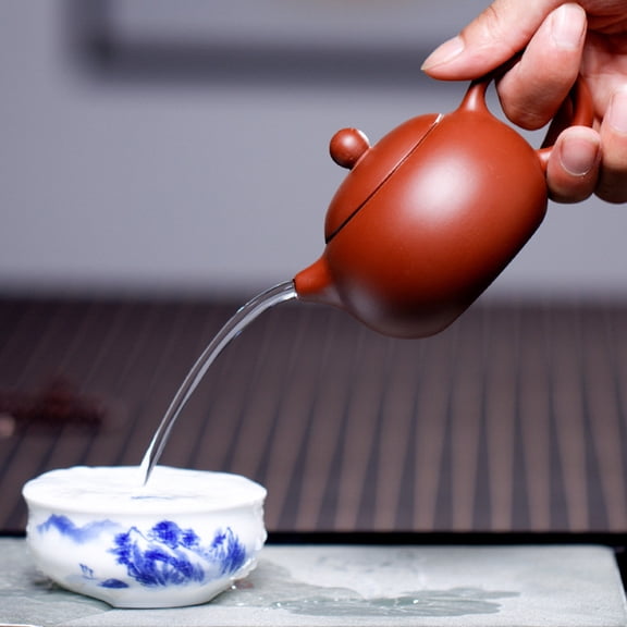 iFundom Portable Ceramic Tea Set for Brewing, Teapot Set for Tea , Ideal for Home, Hotel, and Travel Use - 1 Set