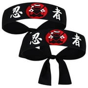 Ninja Print Headband Kidcore Clothes for Men Mesurement Cooking Japanese Japanese-style Chef Man