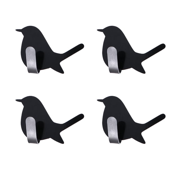 FUTUREORYY 4Ud Adhesivos Decorativos De Acero Inoxidable Con Forma De Pájaro