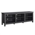 thumbnail image 1 of Pemberly Row Meuble Télé Multimédia Simple en Bois de 70 Pouces Console de Rangement - Charbon, 1 of 5