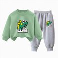 thumbnail image 4 of NOLDARES Toddler Baby Boy Clothing Sets Fall Winter Printed Long Sleeve Tops and Pants Kids 2pcs Outfits Size:9-10 Y,H, 4 of 4
