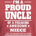 thumbnail image 3 of CafePress - I'm A Proud Uncle Of A Freaking Awesome Niece T Sh - Mens Comfort Colors Shirt, 3 of 5