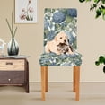 thumbnail image 4 of Yayeee 2 Pack Dining Chair Covers Stretch Parson Chairs Slipcovers Seat Protector, Watercolor Hydrangeas Pattern, 4 of 6