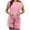 Pink, variant on Up to 30% off! Women's Stylish Casual V-Neck High-Waisted Jumpsuit Shorts with Pockets 2025 Clothes