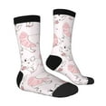 thumbnail image 2 of Goofa Cute Piggy Ballerina Printed Men's Crew Socks, Soft Durable Breathable Moisture-Wicking with Odor Control Cotton socks, 2 of 9