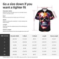 thumbnail image 4 of JUNZAN Colorful Skull Pattern Hawaiian Shirt for Men,Summer Beach Casual Short Sleeve Button Down Shirts-Medium, 4 of 5
