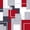 Red, variant on Homewish Minimalist Modern Block Twin Duvet Cover,Classic Abstract Geometric Twin Bedding,Green,Black Reversible,2-Piece,1 Duvet Cover and 1 Pillowcase