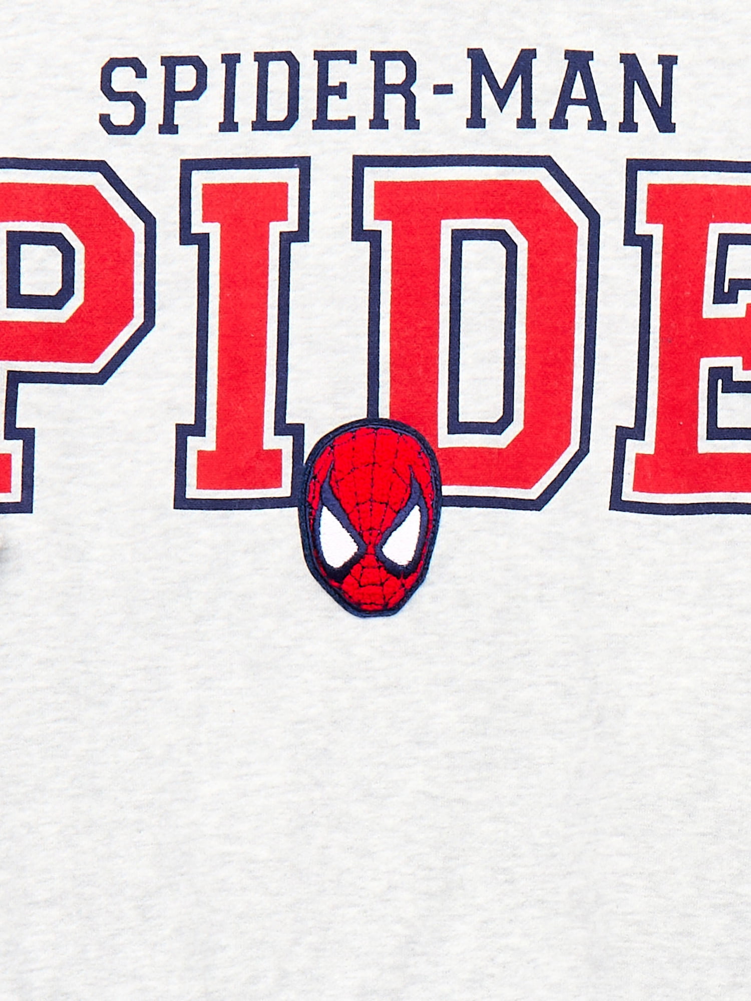 Spider-Man Boys Long Sleeve Graphic Crewneck Sweatshirt with Matching Short, 2-Piece Set, Sizes 4-12