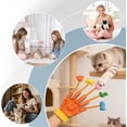 thumbnail image 6 of Interactive Cat Teaser Glove Toy | Plush Glove with Built-in Bell | For Kitten Play, Exercise, Bonding & Grooming(LR 1 PCS), 6 of 9