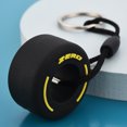 thumbnail image 1 of LLavero de goma suave de PVC, colgante de llave de neumático creativo bonito, llavero de coche, adorno de mochila escolar para parejas, amarillo ZefeiWu 8390615059534, 1 of 1