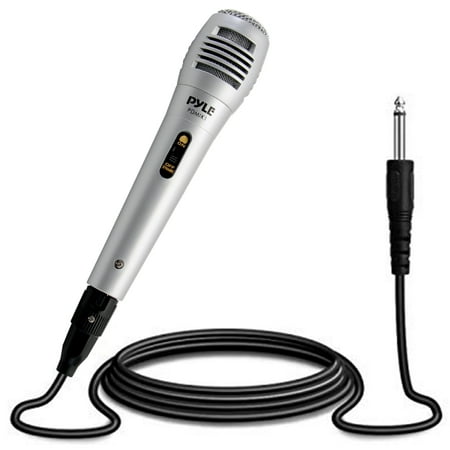 PYLE PDMIK1 - Dynamic Microphone, Professional Moving Coil Handheld Mic with 6.5' ft. XLR (Best Xlr Mic For Podcasting)