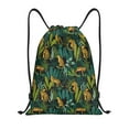 thumbnail image 1 of Fotbe Jungle Leopard Yellow Bolsa Mochila con Cordón Estampada, Bolsa de Gimnasio Deportiva, Bolsa Cinch, Bolsa con Cordón para Hombres y Mujeres-Small, 1 of 6