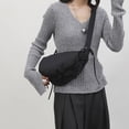 thumbnail image 6 of Women Dumplings Bag Korean Styles Shoulder Bag Simple Crossbody Bag Shopping Bag Solid Color Messengers Bag for Everyday, 6 of 9