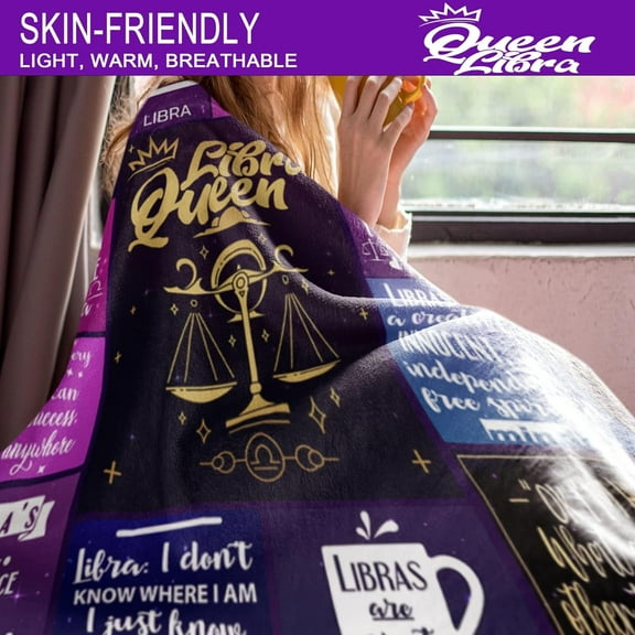 Libra Gifts for Women, Libra Gifts, Libra Gift, Libra Birthday Gifts for Women, Libra Birthday Gift, Libra Zodiac Gifts, Gifts for Libra Women Blankets 50" X 60