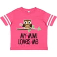 thumbnail image 3 of Inktastic My Mimi Loves Me Girls Owl Girls Toddler T-Shirt, 3 of 5